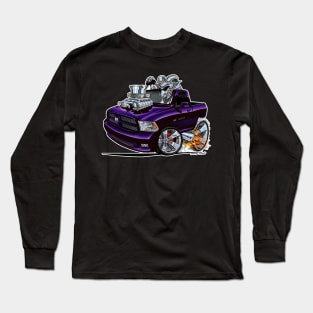 Dodge Ram Purple Truck Long Sleeve T-Shirt